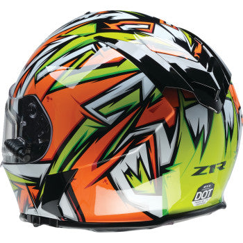 Z1R Warrant Snow Helmet - Neuron - Orange/Green - Medium 0101-17225