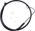 DRAG SPECIALTIES Brake Line - Front - Black - +10" - FXS '12-'13 691319-10BLK