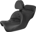 SADDLEMEN Seat - Roadsofa - With Backrest - Pillow Top - Black H88-07-181BR