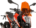 PUIG HI-TECH PARTS New Generation Windscreen - Orange - KTM 9514T