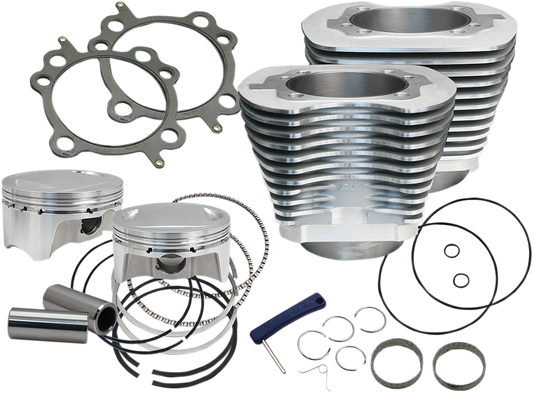 S&S CYCLE Cylinder Kit - 100" - Silver Harley-Davidson 1999-2006 BORE SIZE4.000"  910-0642