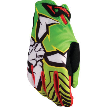 MOOSE RACING Agroid™ Pro Gloves - Green/Red - 2XL 3330-8113