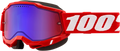 100% Accuri 2 Snow Goggles - Red - Red/Blue Mirror 50022-00005