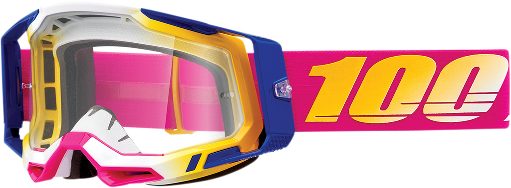 100% Racecraft 2 Goggles - Mission - Clear 50009-00012
