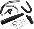 S&S CYCLE 2:1 Exhaust for M8 Softail - Black 550-0857