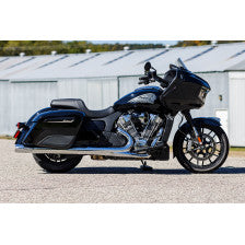 S&S CYCLE 4" Broadhead Slip-On Mufflers  Fishtail  Chrome Indian Challenger/Chieftain  550-1077