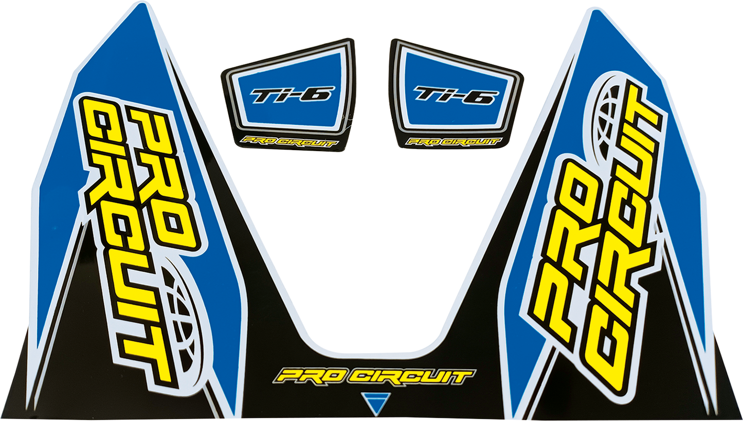 PRO CIRCUIT Ti-6 Decal - Light Blue DC22TI6-LB