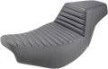 SADDLEMEN Step Up Seat - Front Tuck-n'-Roll/Rear Smooth - Black - Indian I14-07-171