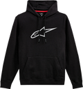 ALPINESTARS Ageless Pullover Hoodie - Black/Gray - 2XL 12125132010112X