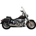 BASSANI XHAUST 2-into-1 Ripper Exhaust System - Short - Black - Twin Cam Softails 1S6B