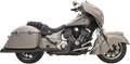 BASSANI XHAUST True Dual Exhaust - Black Indian Chieftain/Roadmaster 2014-2019 8C16BSB