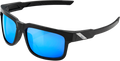 100% Type-S Sunglasses - Black - Blue Mirror 61032-019-75
