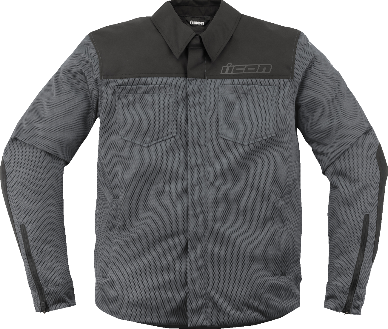 ICON Upstate Mesh CE Jacket - Gray - Small 2820-6223