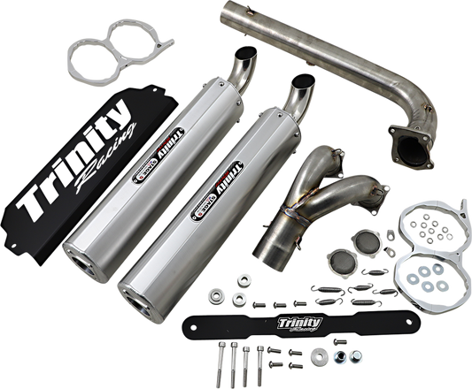 TRINITY RACING Stage 5 Dual Exhaust - Aluminum TR-4174D