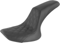 SADDLEMEN Profiler Seat - Front Lattice/Rear Smooth - Black - FXST/FLST '84-'99 884-01-149