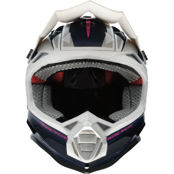 MOOSE OFFROAD MR3 Helmet - F.A.F. - White/Navy/Pink - Medium 0110-8949