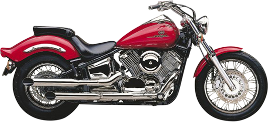 COBRA Slashcut Mufflers - Chrome - V-Star 1100 2167SC