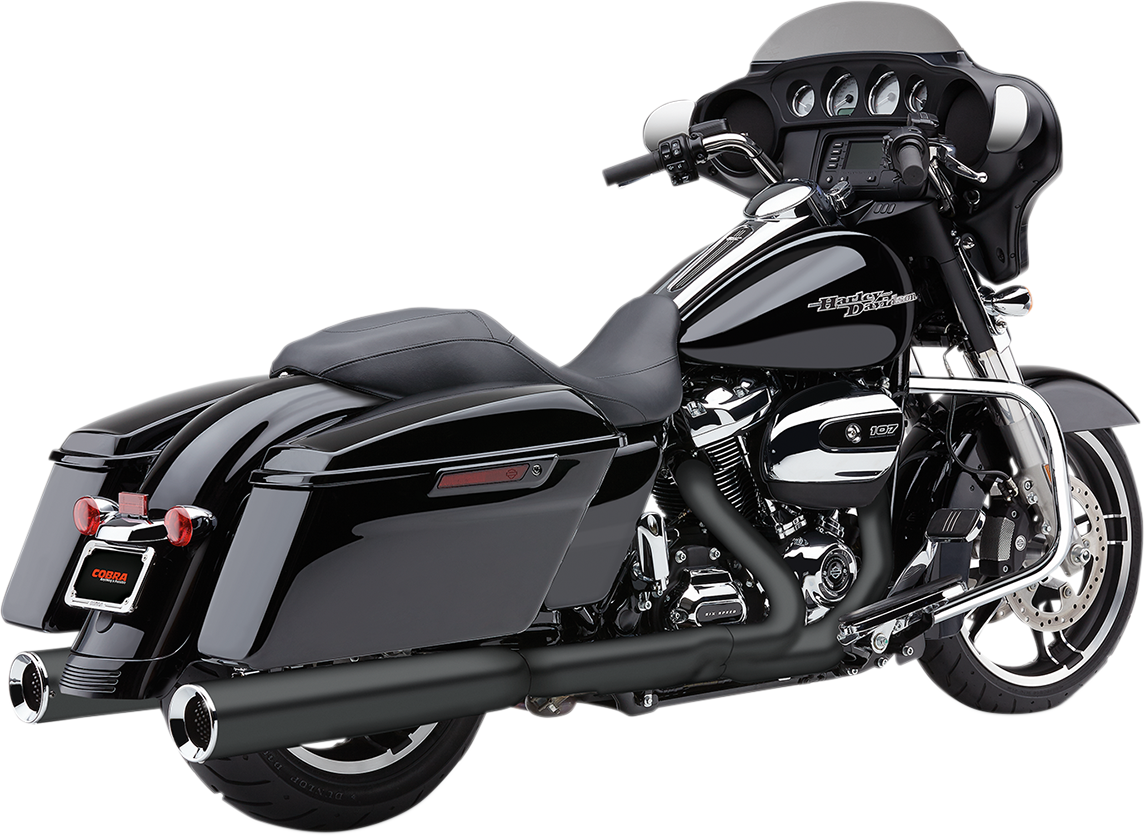 COBRA Power Flo Mufflers for '95-'16 FL - Black 6215RB