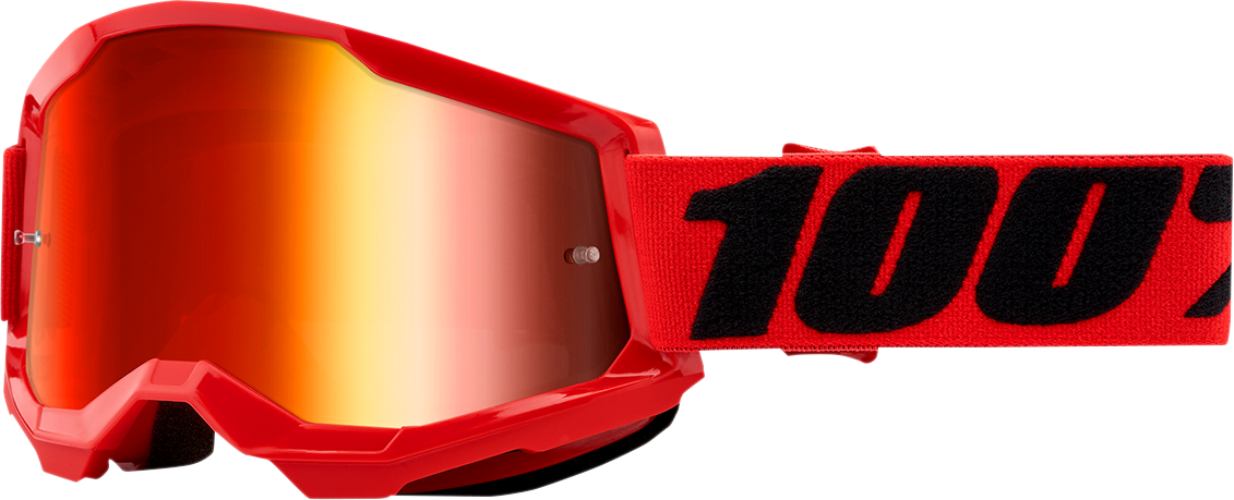 100% Strata 2 Goggles - Red - Red Mirror 50028-00004