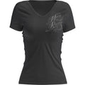 MOOSE RACING Women's Flourish Script T-Shirt - Black - Medium 3031-4285