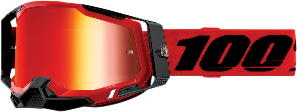 100% Racecraft 2 Goggles - Red - Red Mirror 50010-00003