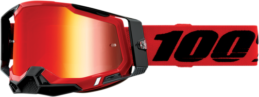 100% Racecraft 2 Goggles - Red - Red Mirror 50010-00003