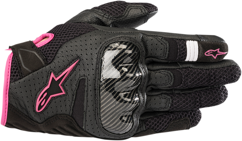 ALPINESTARS Women Stella SMX-1 Air V2 Gloves - Black/Fuchsia - XL 3590518-1039-XL