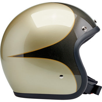 BILTWELL Bonanza Helmet - Scallop - Metallic Charcoal/Champagne - Medium 1001-589-203