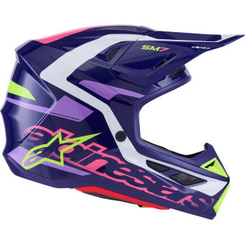 ALPINESTARS SM7 Helmet - Deed - Gloss Purple/Pink - XL 8302426-3142-XL