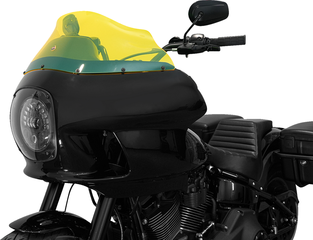KLOCK WERKS Kolor Flare™ Windshield - 9" - Yellow Ice - FXRP KWW-02-0609