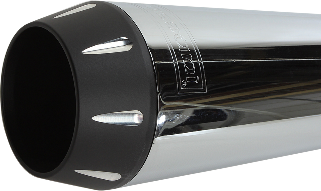 BASSANI XHAUST 2:1 Exhaust - Chrome - Megaphone - Long - '91-'05 FXD 13311R