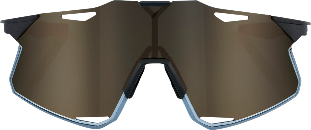 100% Hypercraft Sunglasses - Matte Black - Gold Mirror Lens 60000-00001