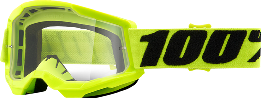 100% Youth Strata 2 Goggles - Yellow - Clear 50031-00003