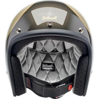 BILTWELL Bonanza Helmet - Scallop - Metallic Charcoal/Champagne - Medium 1001-589-203