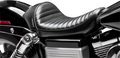LE PERA Stubs Cafe Seat - Pleated - Black - FXD '06-'17 LK-421PT