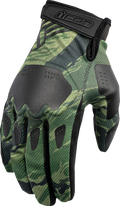ICON Hooligan™ Tiger's Blood Gloves - Green - XL 3301-4626