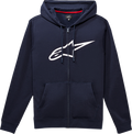 ALPINESTARS Ageless 2 Zip Hoodie - Navy/White - 2XL 10385305270202X