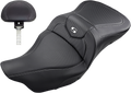 SADDLEMEN Heated Roadsofa Seat - Carbon Fiber - w/ Backrest - '08-'23 FL 808-07B-185BRHC