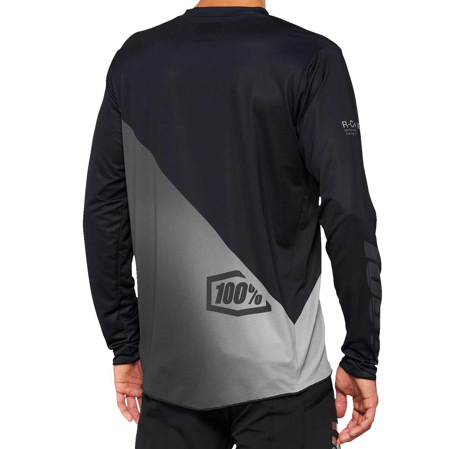 100% R-Core-X Long-Sleeve Jersey - Black/Gray - XL 40000-00003