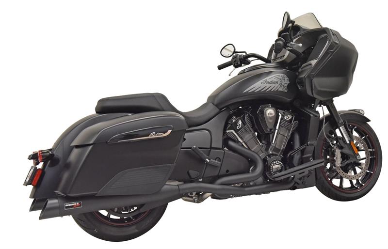 BASSANI XHAUST Black True Duals for Indian  Challenger 2020-2021 8H16SB 1810-2809