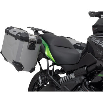 SW-MOTECH TRAX ADV Aluminum Case System - Silver - Kawasaki Versys 650 '14-'24 KFT.08.518.70000/S
