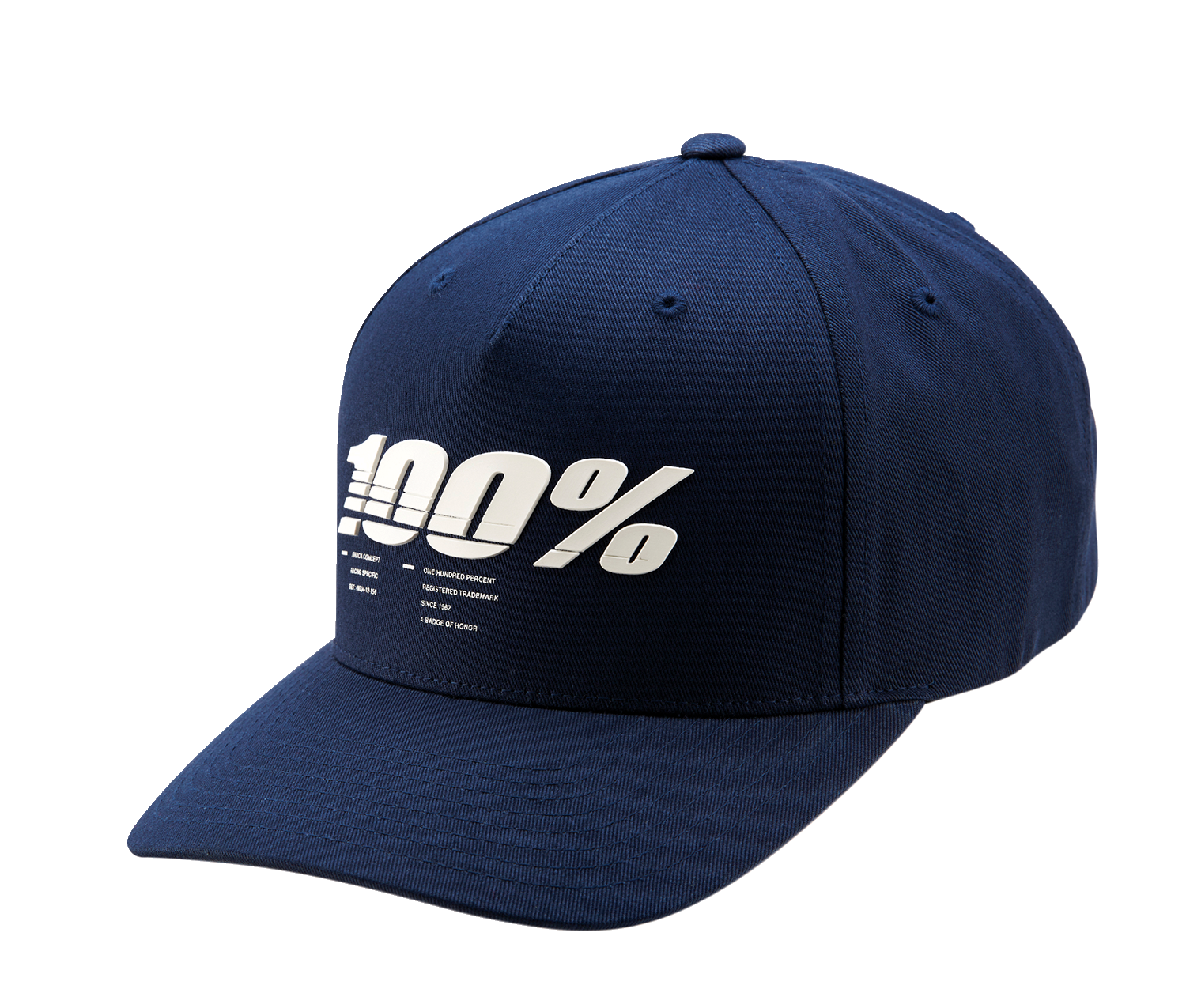 100% Staunch Snapback Hat - Navy 20072-015-01