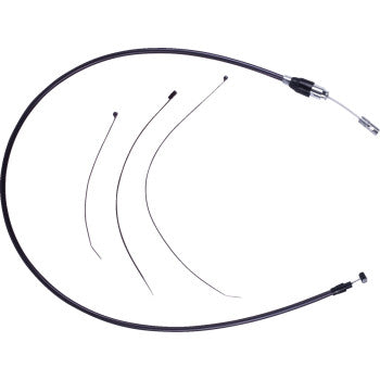 DRAG SPECIALTIES Quick Connect Clutch Cable - Upper - Black/Black 0652-3256