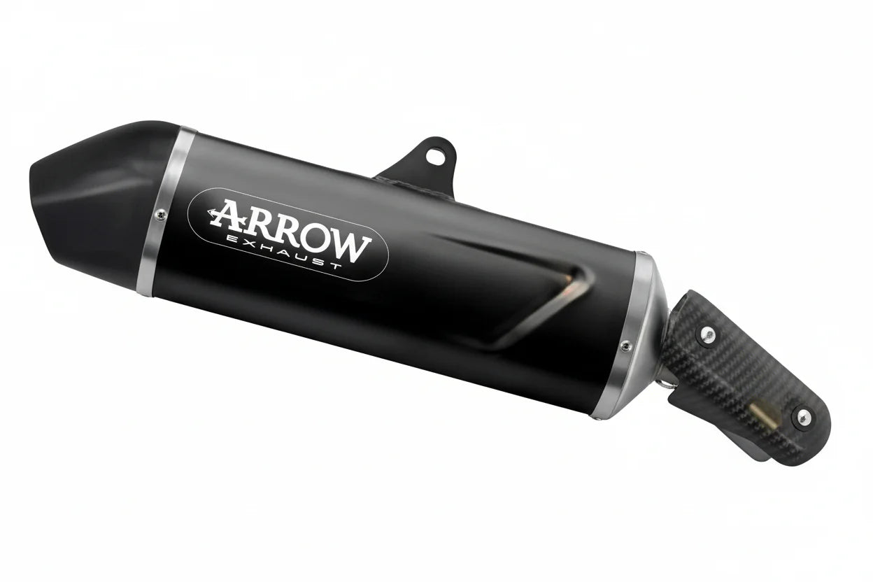 APRILIA TUAREG 660 EURO 5+ 2025 INDY RACE EVO ALUMINIUM DARK EXHAUST - 72646akn