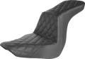 SADDLEMEN Step-Up Seat - Full Lattice Stitch - Black 818-29-195