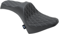 DRAG SPECIALTIES Predator III Seat - Double Diamond - Silver Stitching - '15-'22 Scout 0810-2120