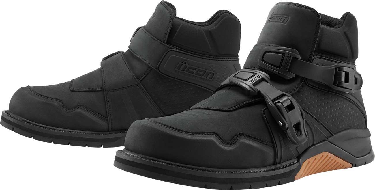 ICON Slabtown Waterproof Boots - Black - Size 7 3403-1304