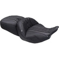 MUSTANG Deluxe One-Piece, 2-Up Seat - Diamond - Gunmetal Stitch - FLT/FLH '23-'25 89411GM
