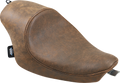 DRAG SPECIALTIES Seat - 3/4 Solo - Brown - Distressed - '04-'22 XL NO RUBBER BUMPERS 0804-0747