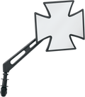 DRAG SPECIALTIES Cross Mirror - Air Stem - Black M60-6509